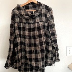 Free People plaid sweater